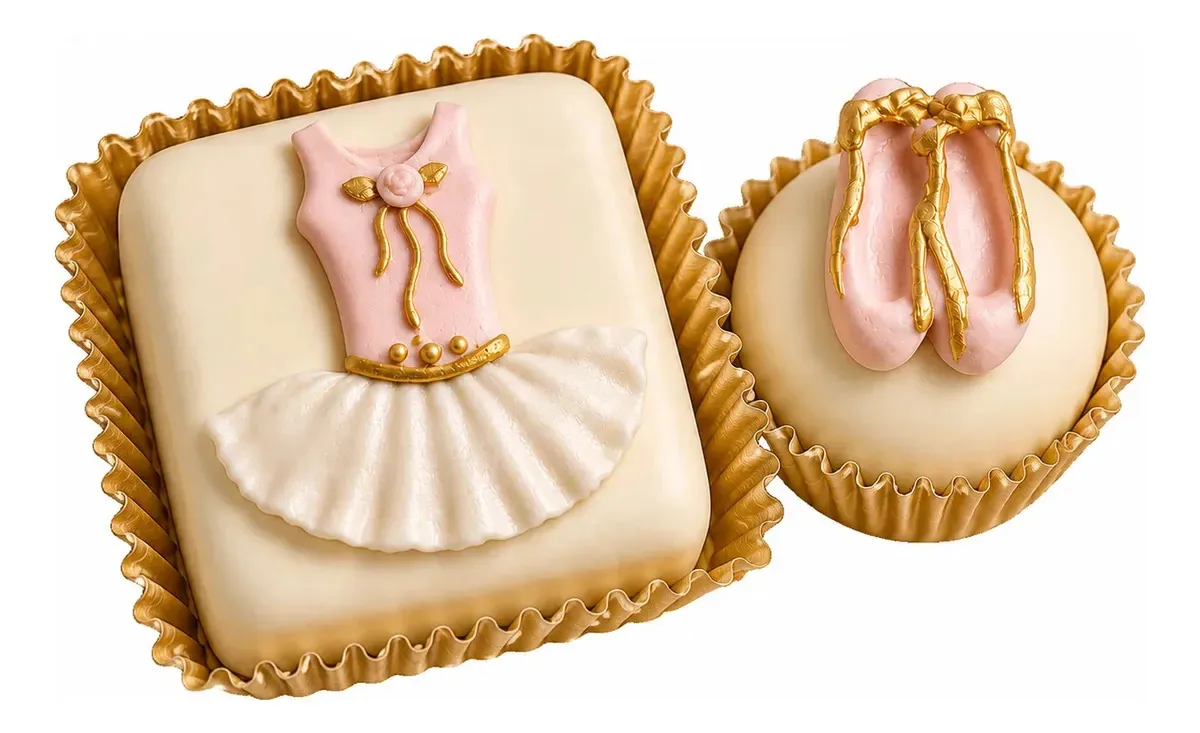 Molde Silicone Roupa Bailarina Palácio dos Moldes Confeitaria e Biscuit
