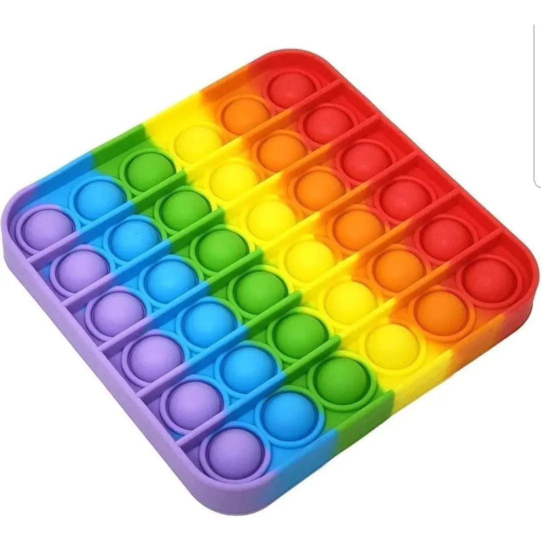 Brinquedo Pop It Quadrado Fidget Anti Stress Silicone