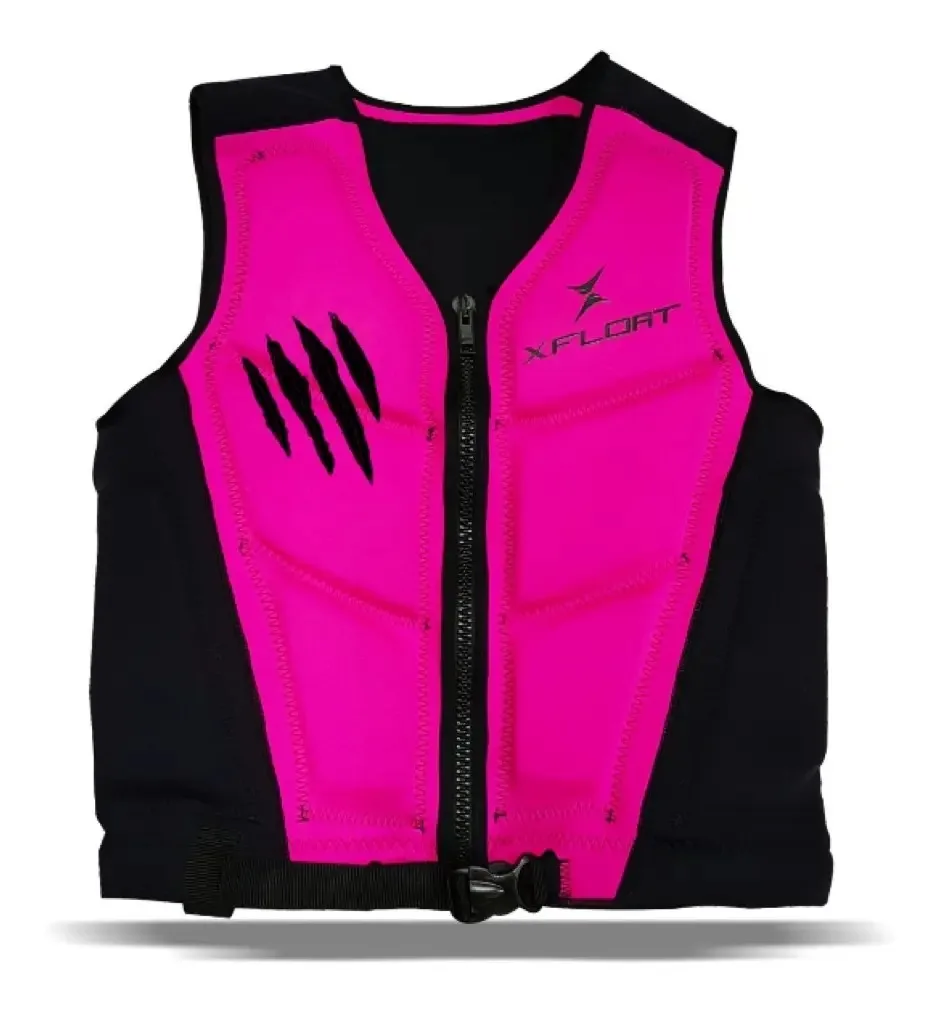 Colete Salva Vidas Neoprene Sport Rosa X-Float Enzo Tamanho EG