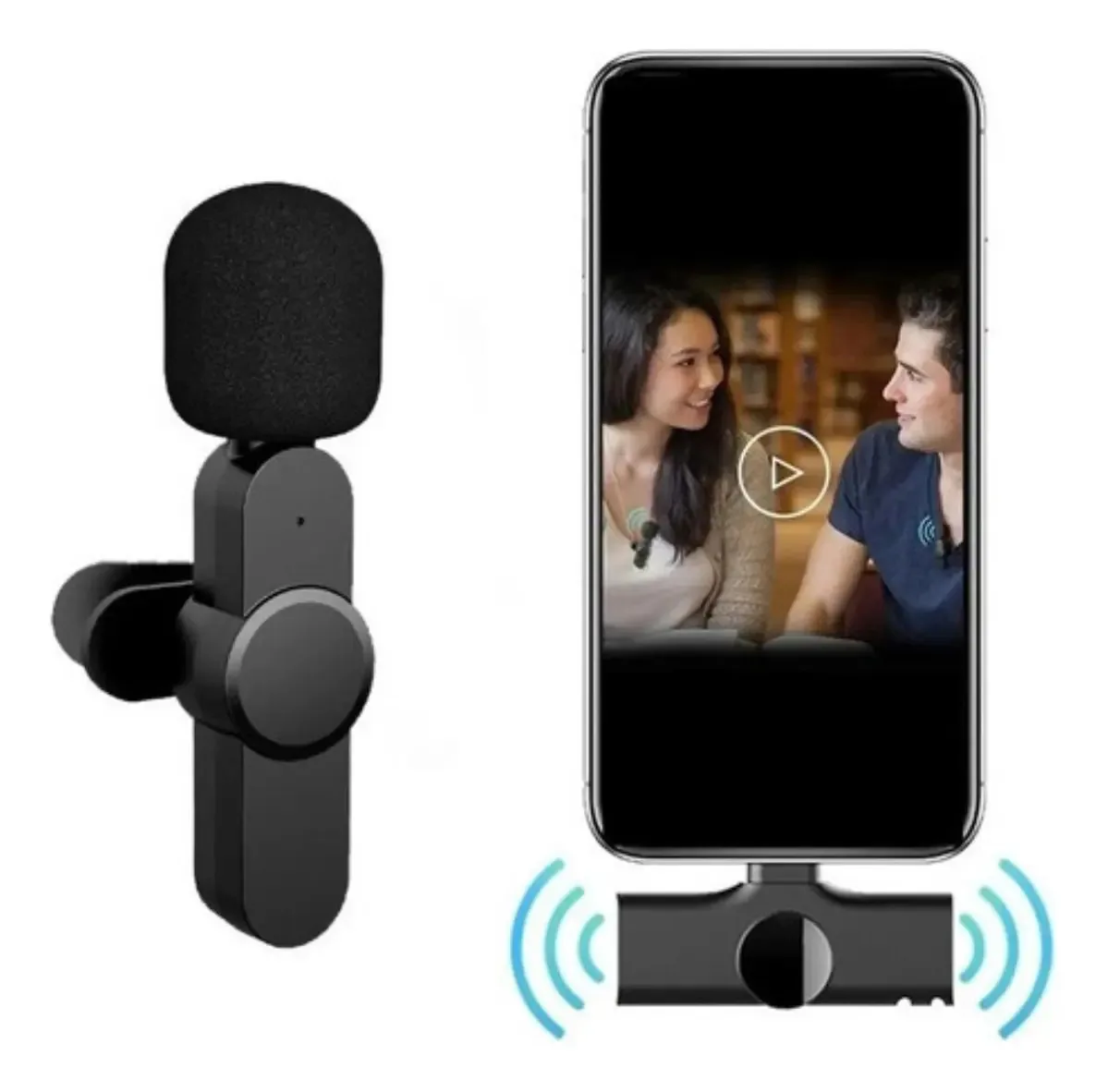 Microfone Sem Fio Bluetooth Streaming Type C Sensível