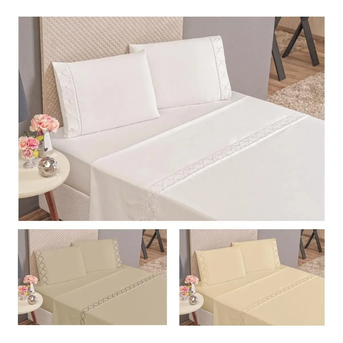Jogo Cama Infinity Super King Micro Percal 300 Fios Macio