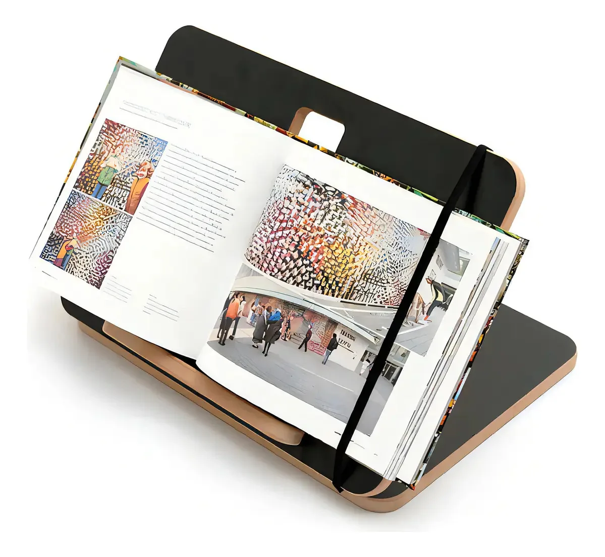 Suporte P/ Leitura Notebook Livros Tablet Concurseiros Promo Cor Preto