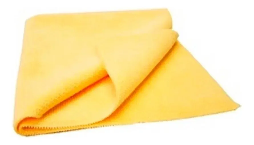 Kit 2 Panos De Chão De Microfibra 50x70cm Limpeza - Amarelo