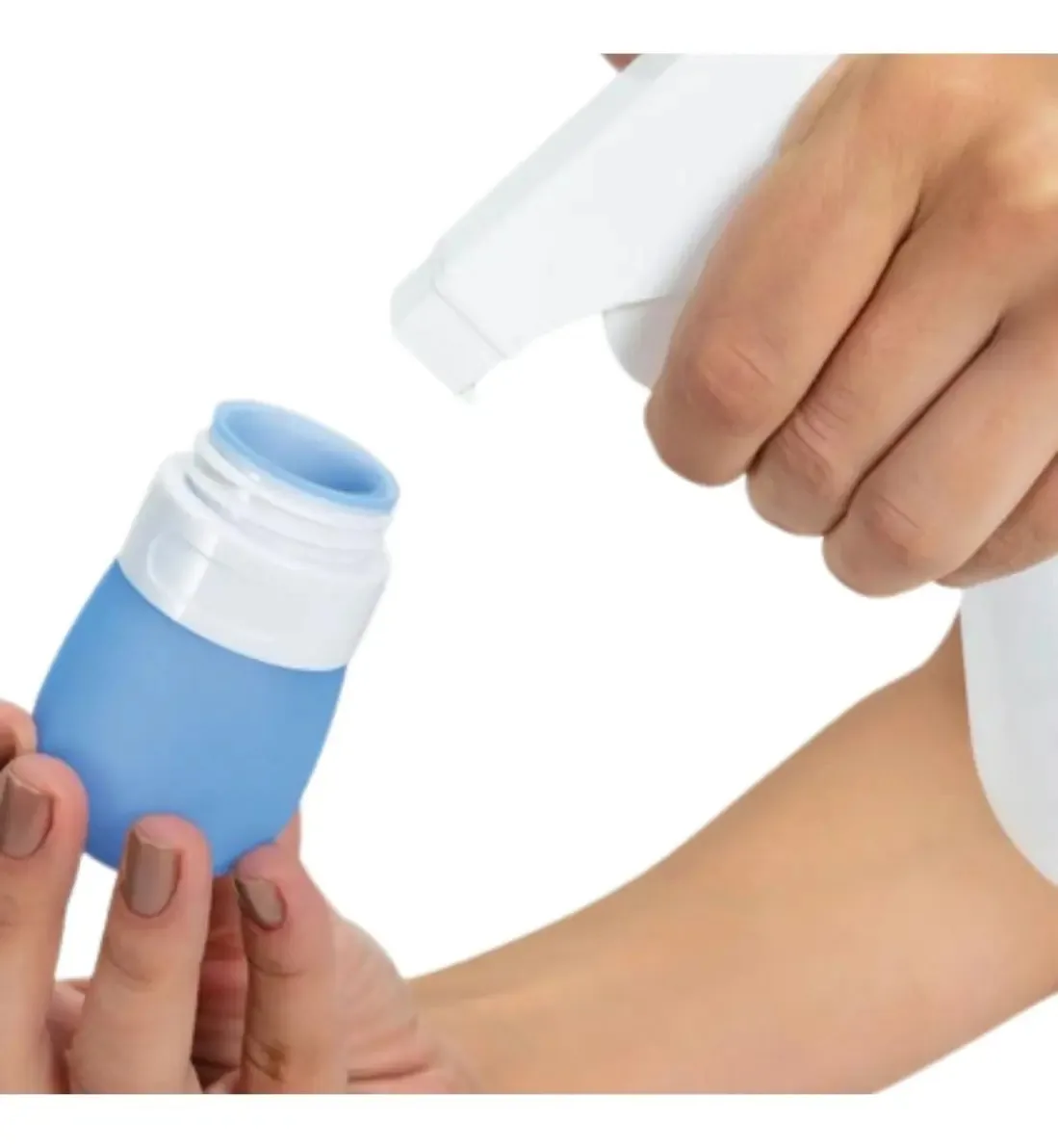 Porta Creme Em Silicone E Plástico