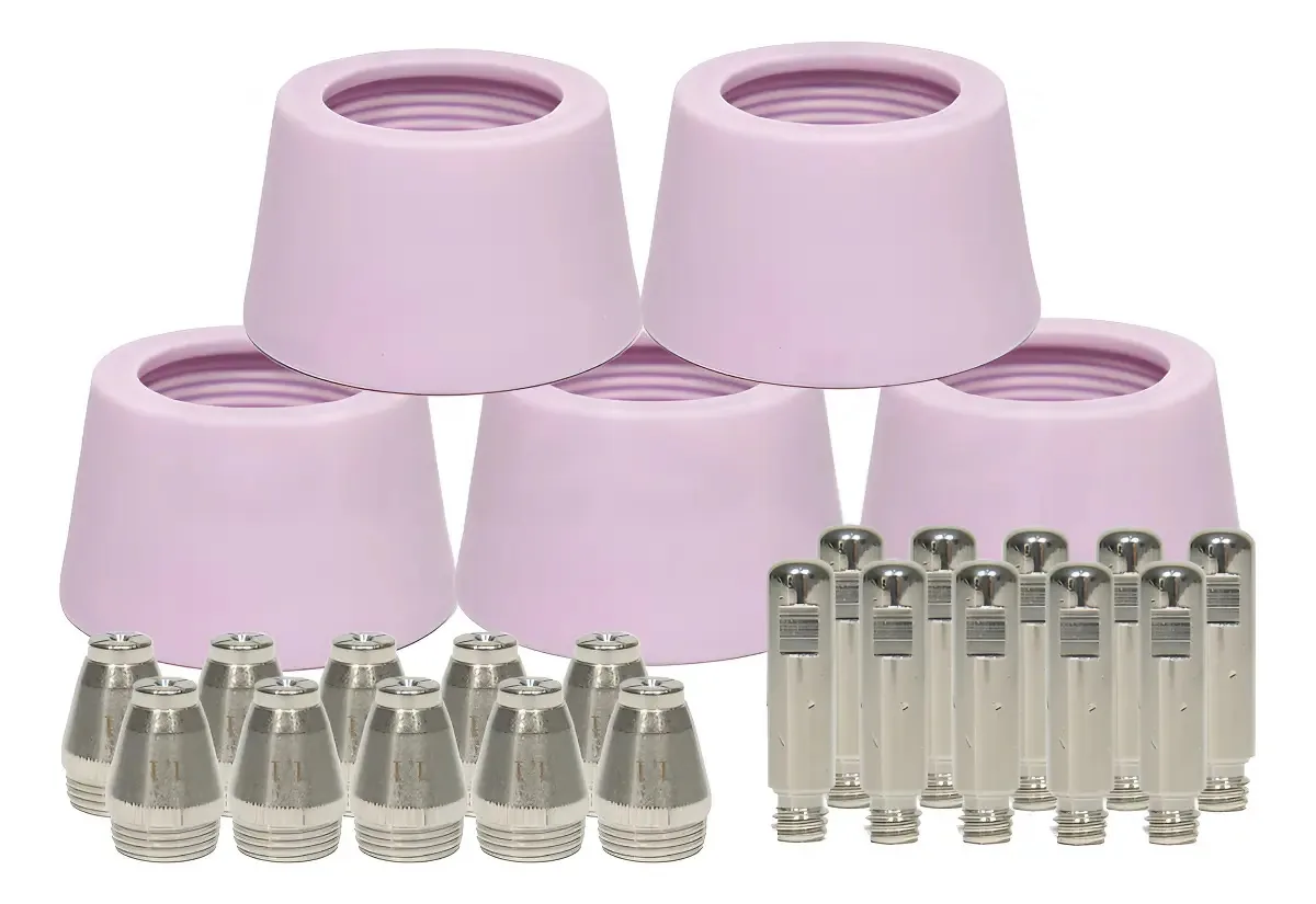 Kit Consumíveis Plasma Ag60 Sg55 Wsd60 10 Bicos 10 Eletrodos