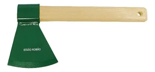 São Romão Machadinha Tática Aço Carbono Cabo Madeira 300mm