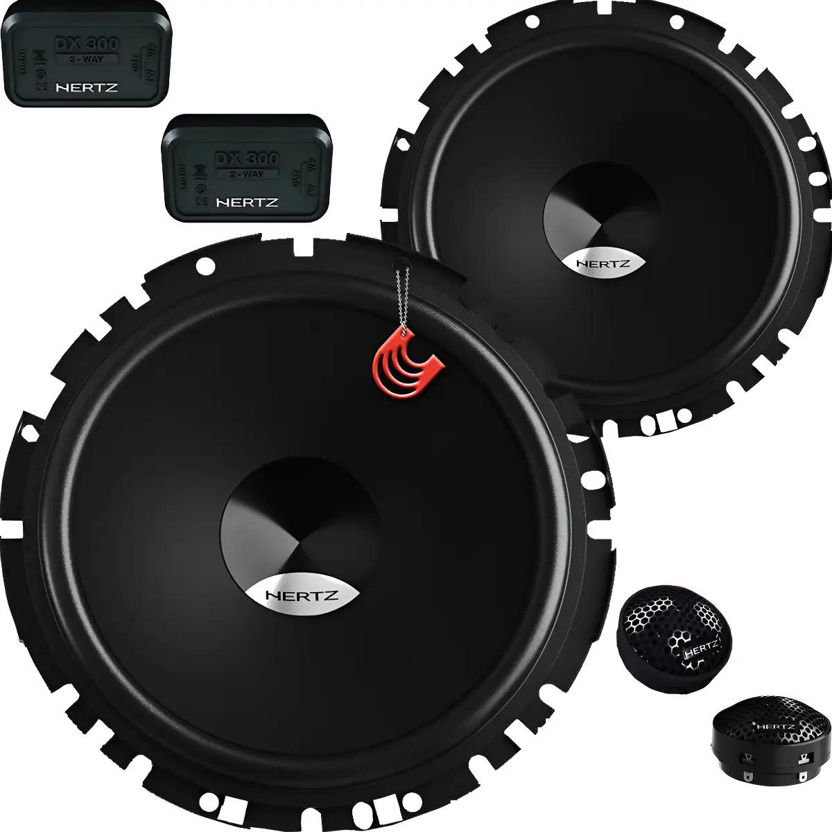 Kit Alto falante Componente Hertz DSK 170.3 para Carro e Caminhonete de 160W