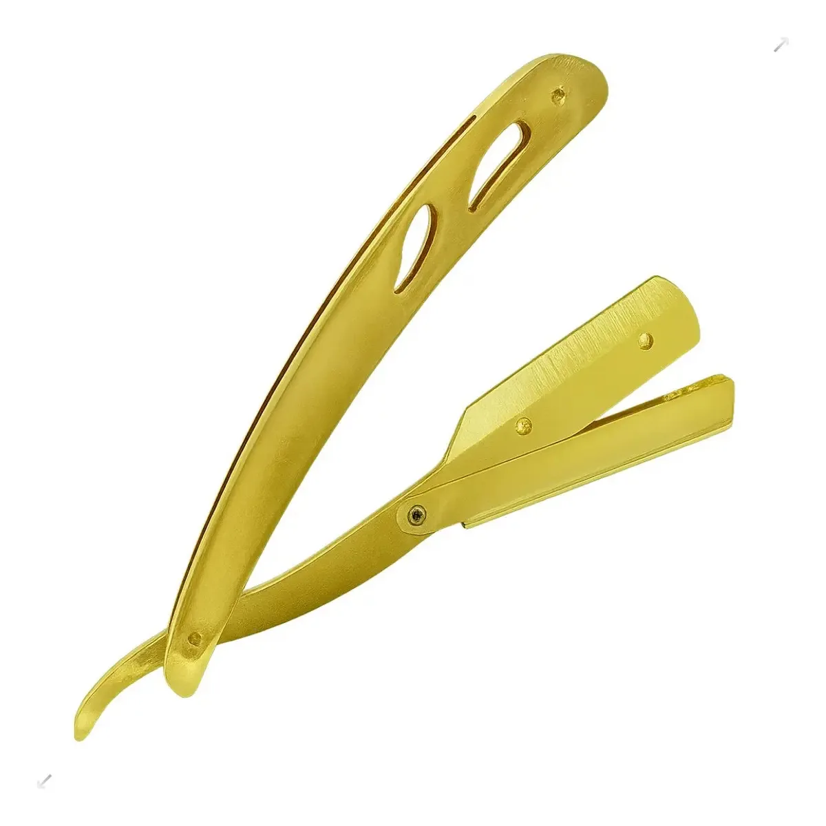 Navalha Profissional Para Barbeiro Upbel Navalhete Dourada Inox