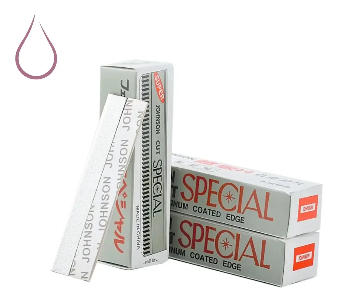 100 Lâminas Johnson Special Para Cortes De Cabelo Barbeiro Profissional
