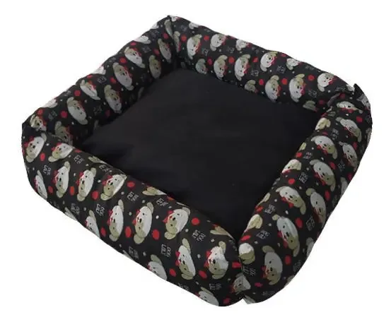 Cama Pet Para Cachorro 40 X 40 Raça Pequena Dog Preto
