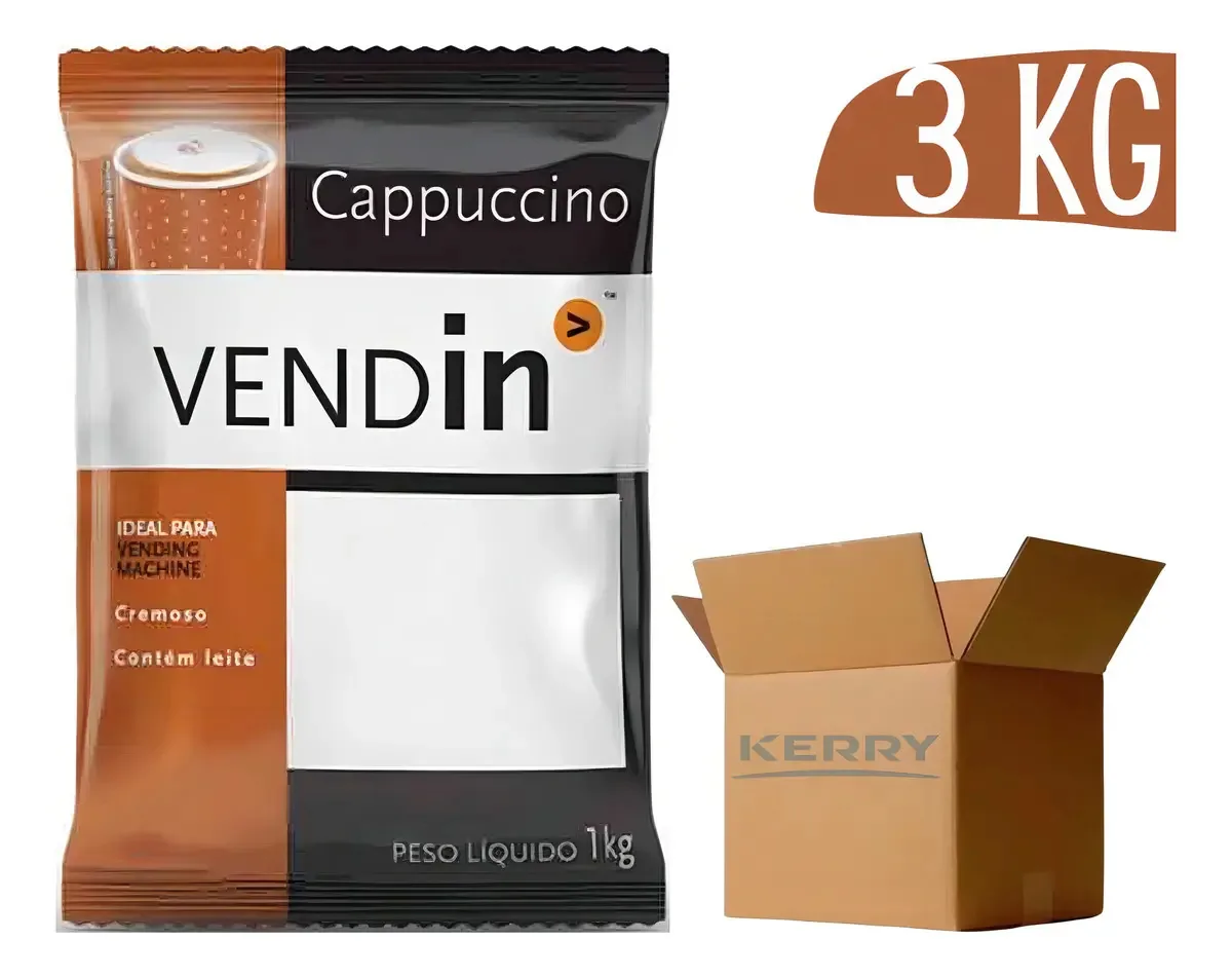 Cappuccino Cremoso Cafeteria Vending 1kg Atacado Cx - 3 Und