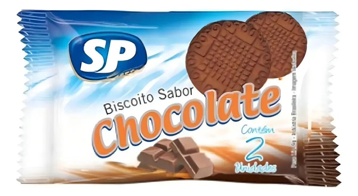 Bolacha Biscoitos Amanteigados Em Sache Chocolate Sp - 180