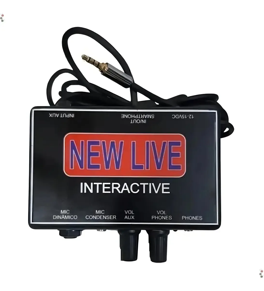 Interface de Áudio New Live Interactive 2 Canais P2 Gravação Preto