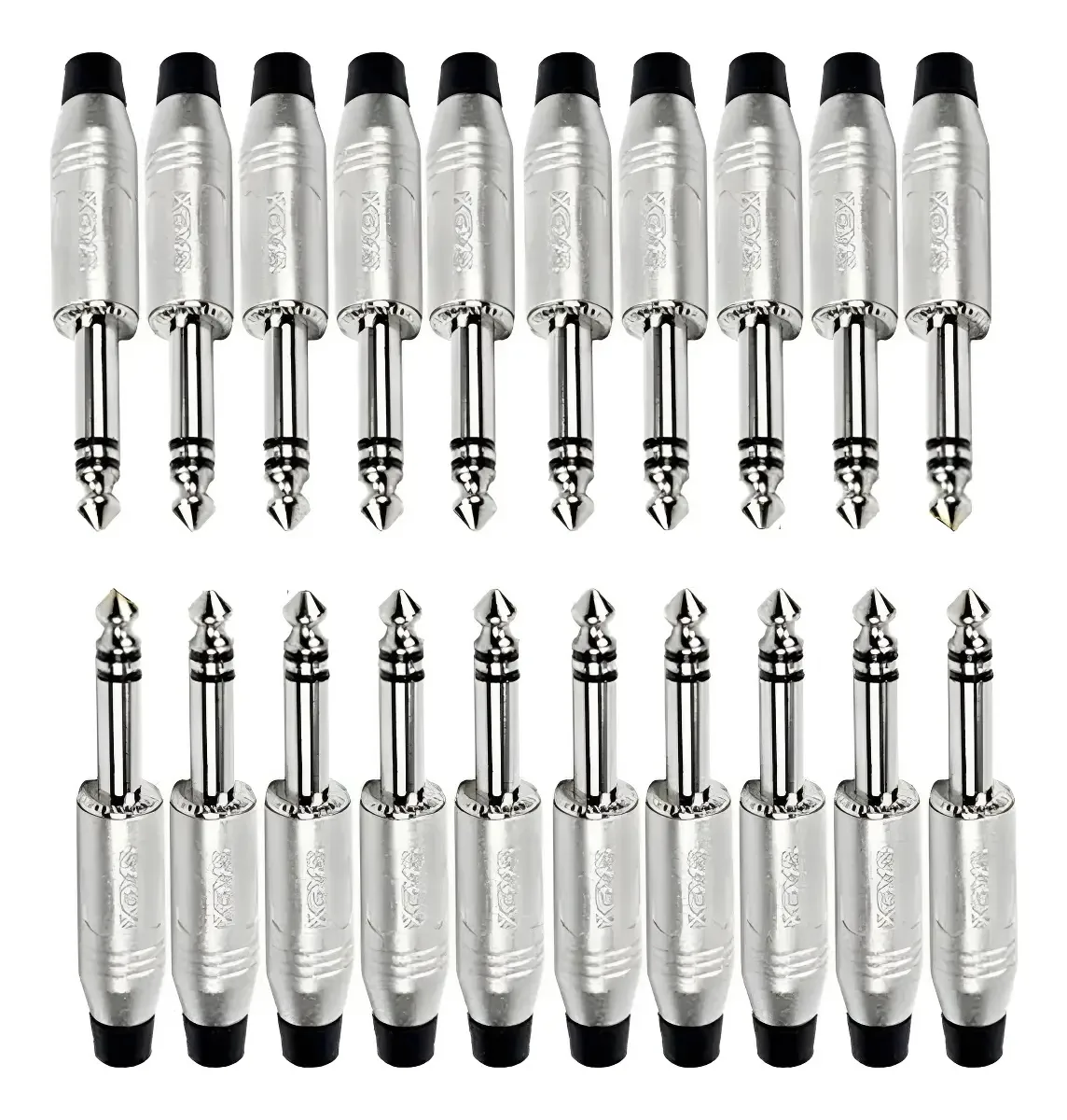 20 Plug Conectores P10 Stereo Santo Angelo Sa2x