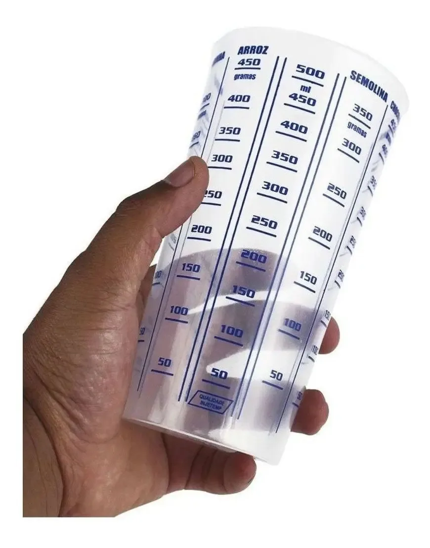 Copo Plástico Medidor Dosador 500ml