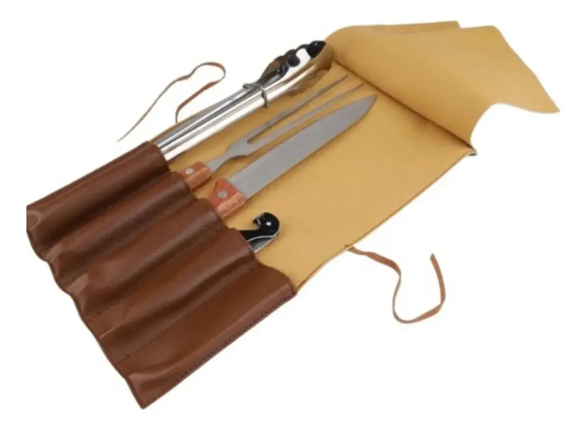 Kits: estojo abridor de facas com clipe de garfo para churrasco