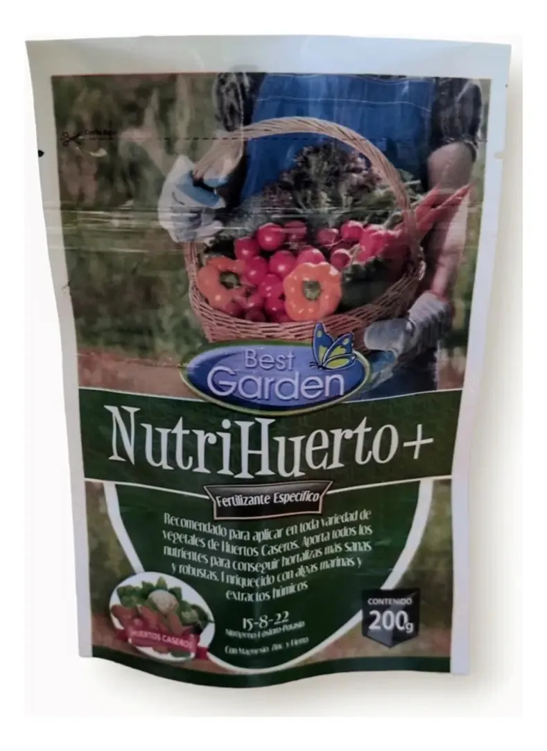 Fertilizante Nutrihuerto+ 200grs. Melhor jardim