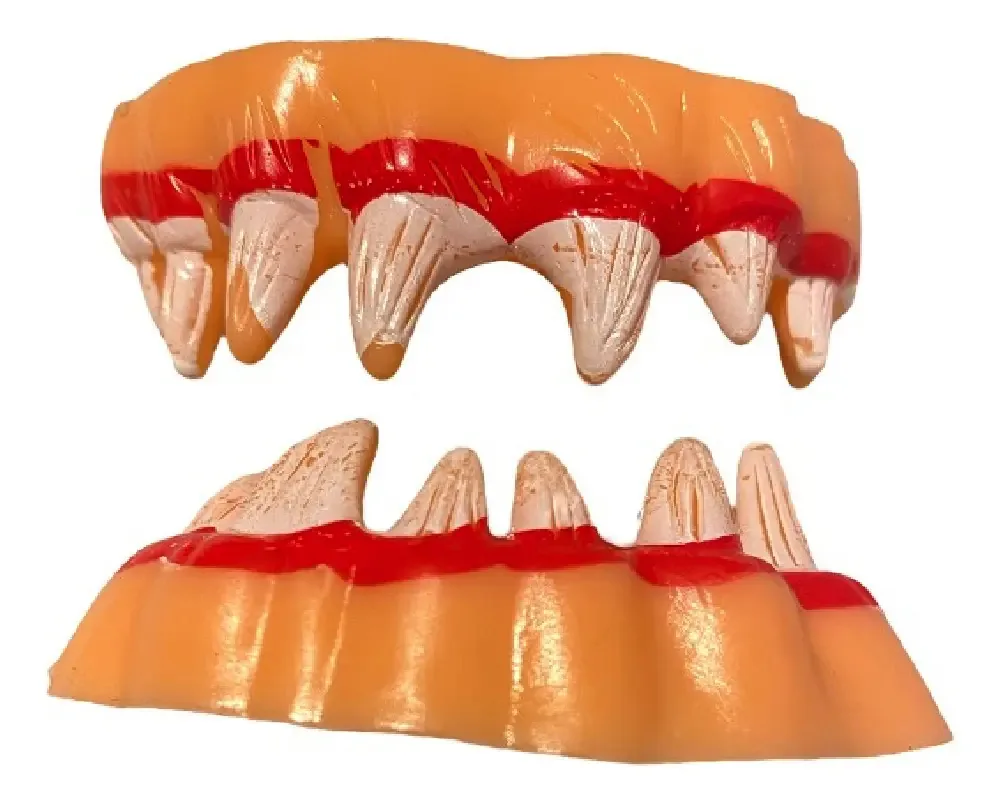 Cotilhão de Halloween Ative a cor dos dentes pontiagudos
