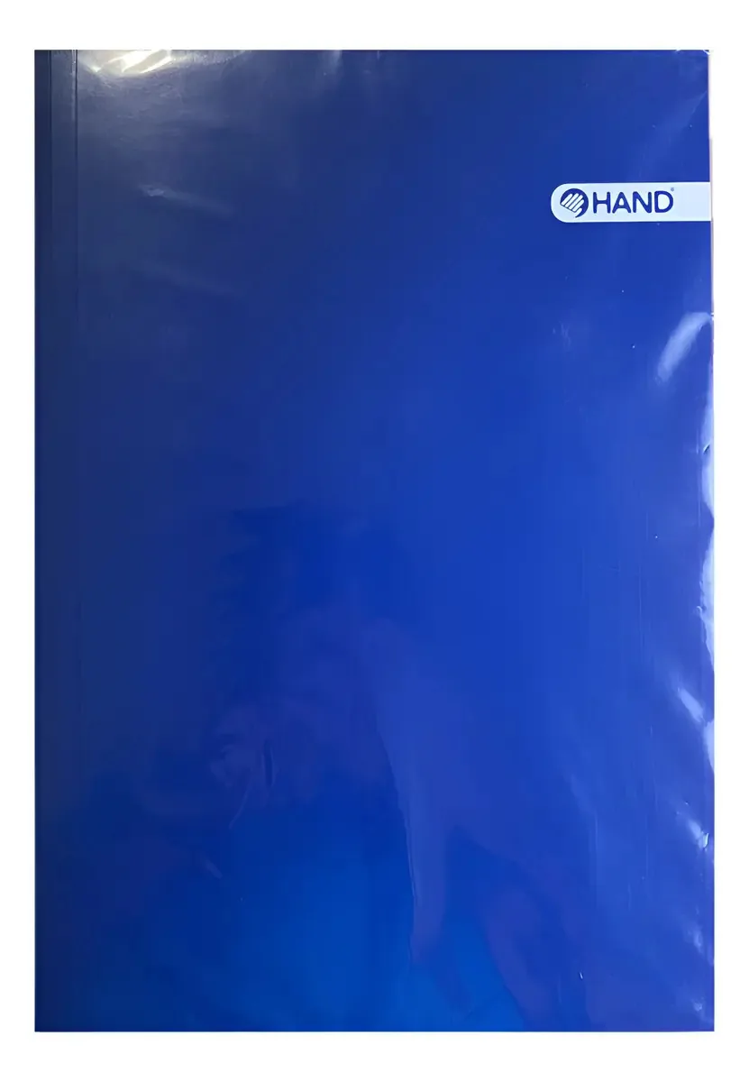 Pasta escolar laminada azul