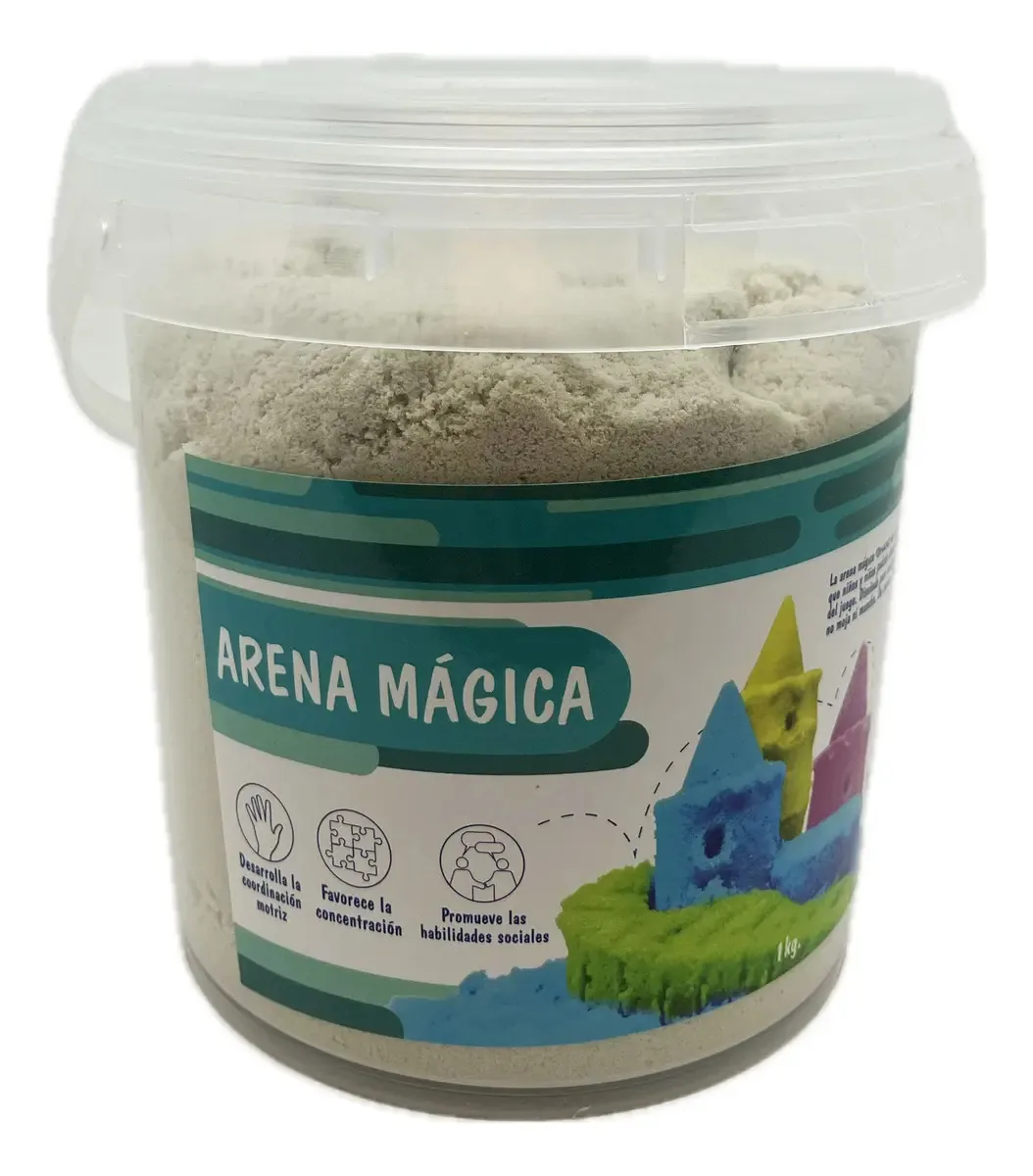 Magic Sand 1 Kilo Fine Motor Speed, cor branca