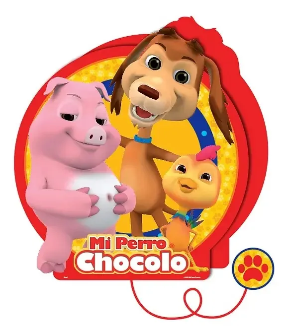 Piñata 3d My Dog Chocolo Glam Birthday Decoration Big Piñata Size