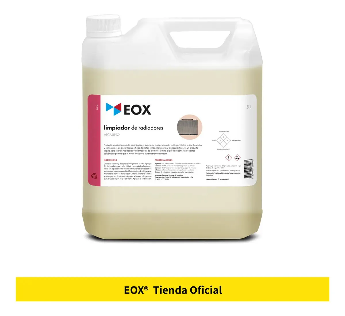 Limpador de radiador alcalino Eox 5 litros