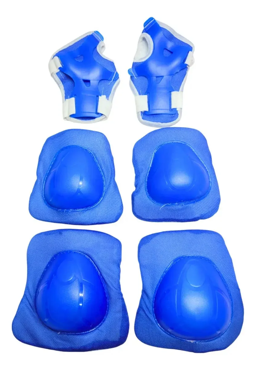 Kit Proteção Infantil Sport Toys Patins Ciclismo Skate Azul 6 Peças