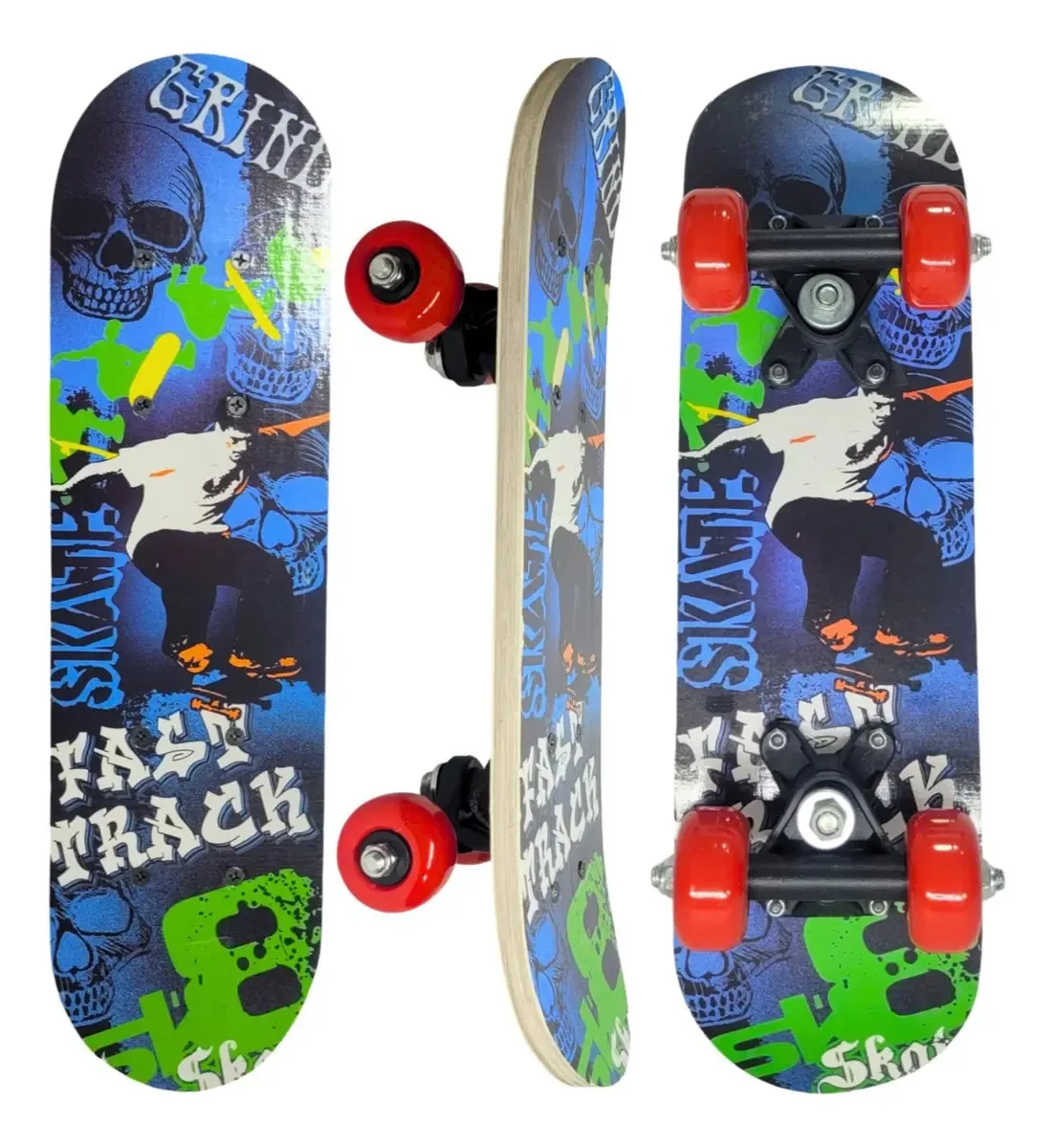 Mini Skate Semi Profisional Infantil 30kg Jr Estampado Top