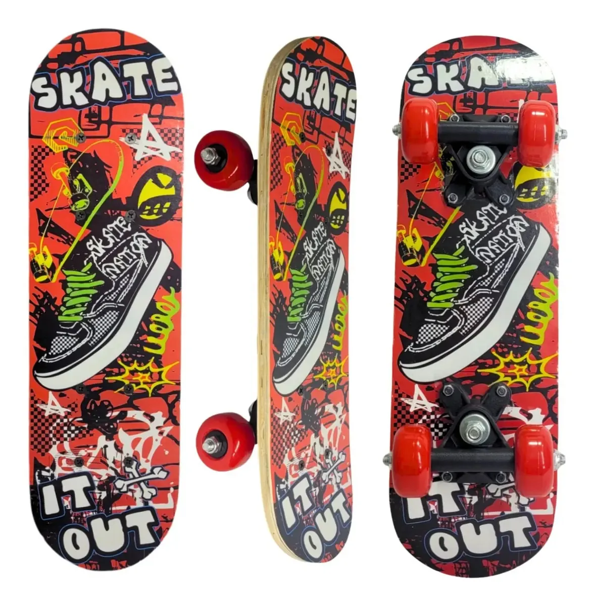 Mini Skate Semi Profisional Infantil 30kg Jr Estampado Top