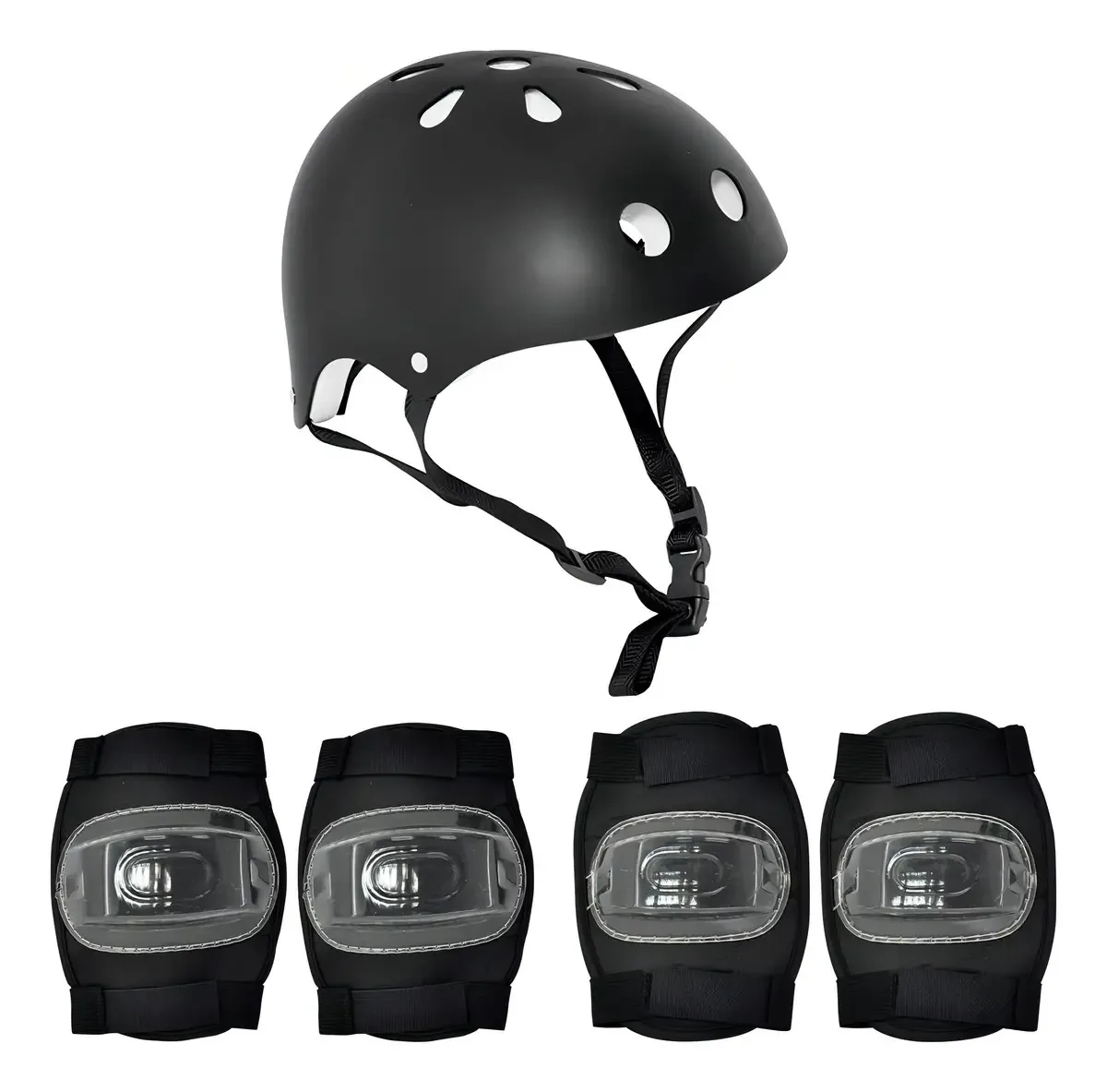 Kit Proteção Infantil Dm Radical Capacete Joelheiras E