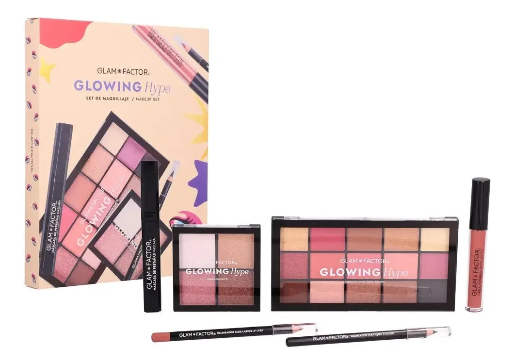 Conjunto de maquiagem Glowing Hype
