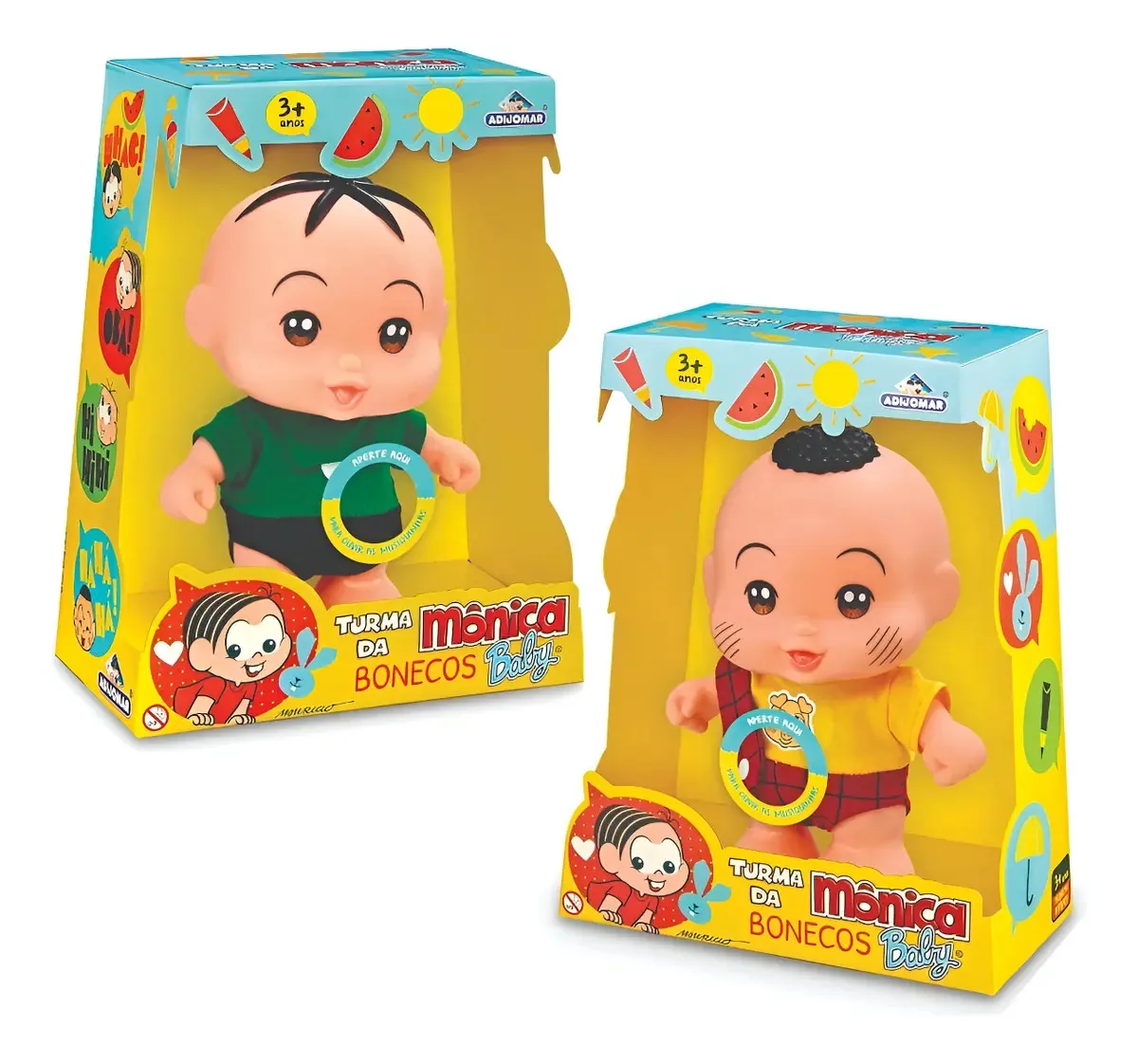 Kit Bonecos Turma Da Mônica Baby (cebolinha E Cascão)