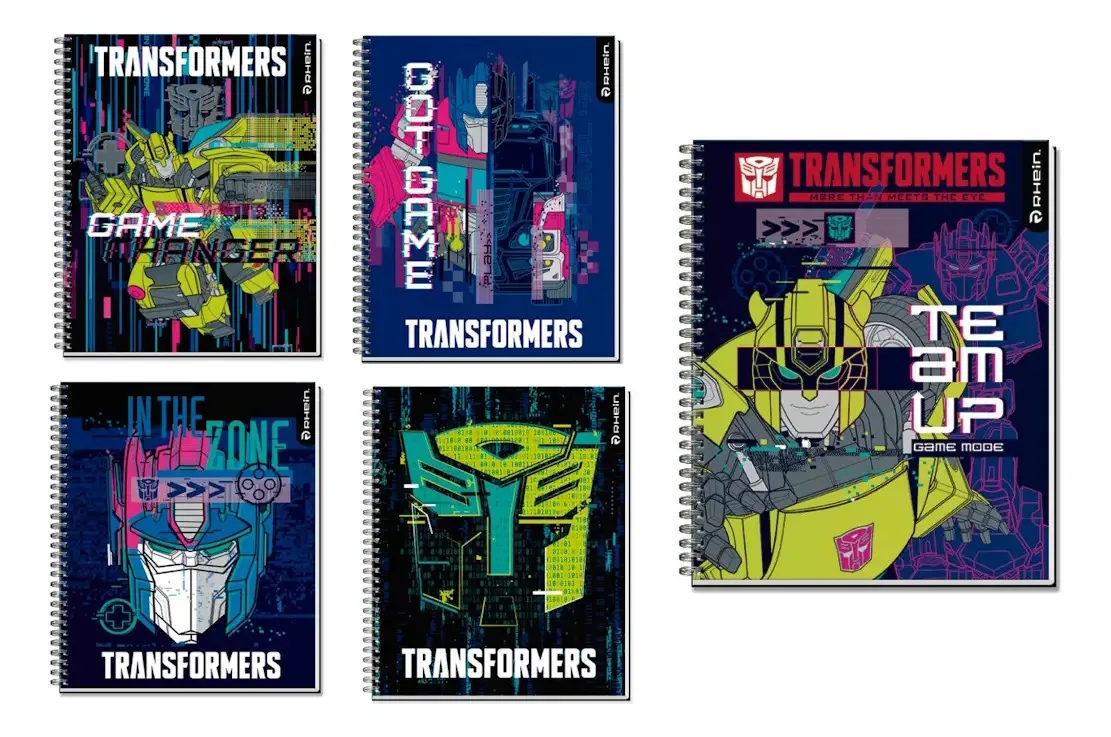 Cadernos Universitários Transformers 100folhas X10uni Rhein Cor transformers