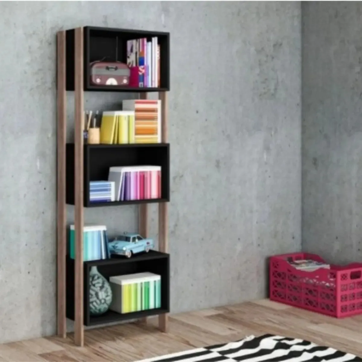Prateleira James Rustic Black