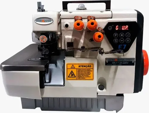 Overlock 3 Fios Megamak F7-3X Eletrônica Direc Drive