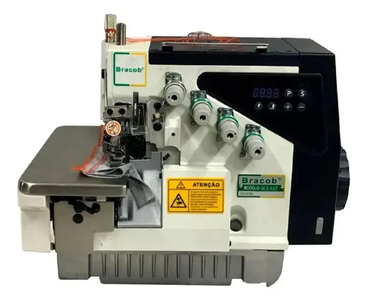 Máquina De Costura Interlock Direct Drive Bracob Bivolt 5 Fios