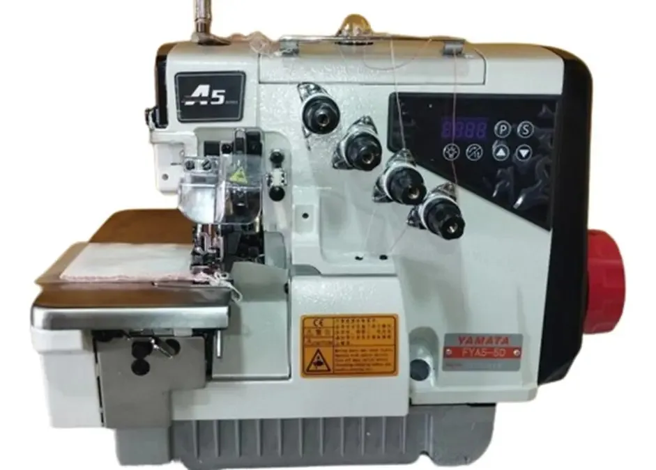 Máquina Overlock Industrial 5 Fios Yamata FYA5-5D Costura Pesada