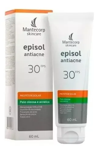 Protetor Solar Facial Episol Antiacne Fps30 60ml