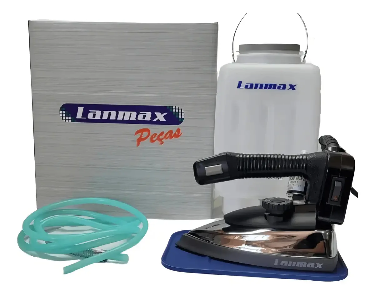 Ferro Industrial a Vapor Lanmax 1300W 2,5Kg Para Indústria e Confecções