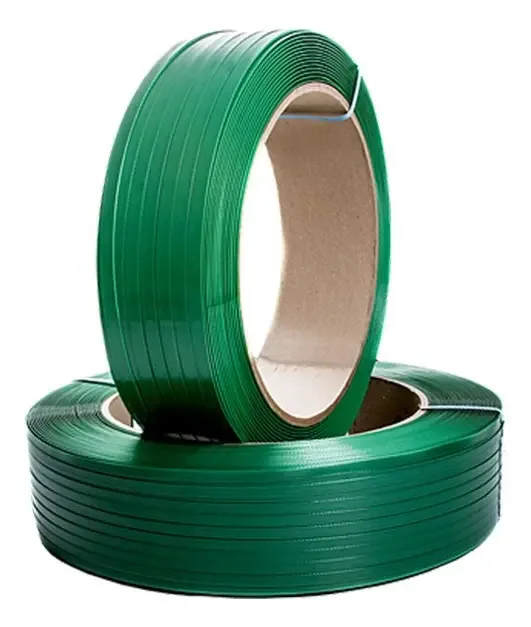 Fita Cinta De Arquear Pet Poliéster Verde 16mm Rolo Com 12kg