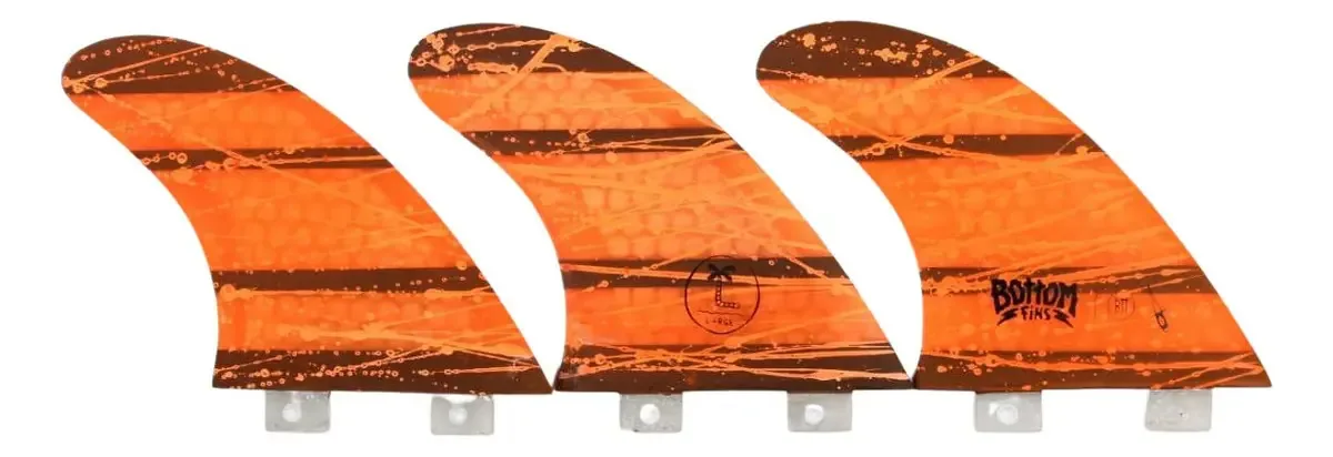Jogo De Quilha Bottom Fins Btt Large Honeycomb Encaixe Fcs1