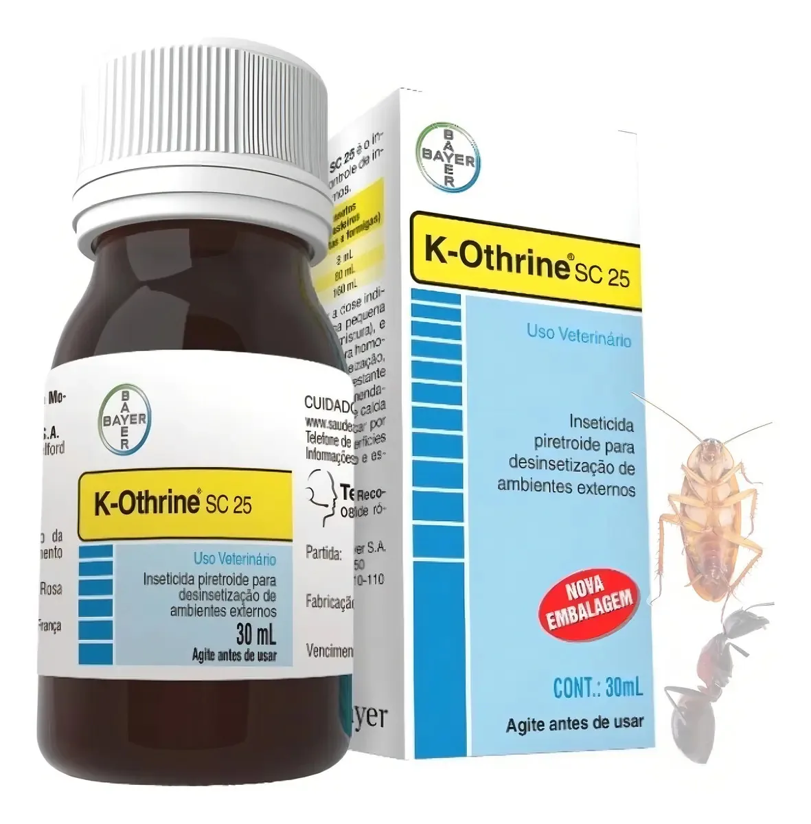 K-othrine Bayer 30ml - Inseticida Contra Baratas E Formigas