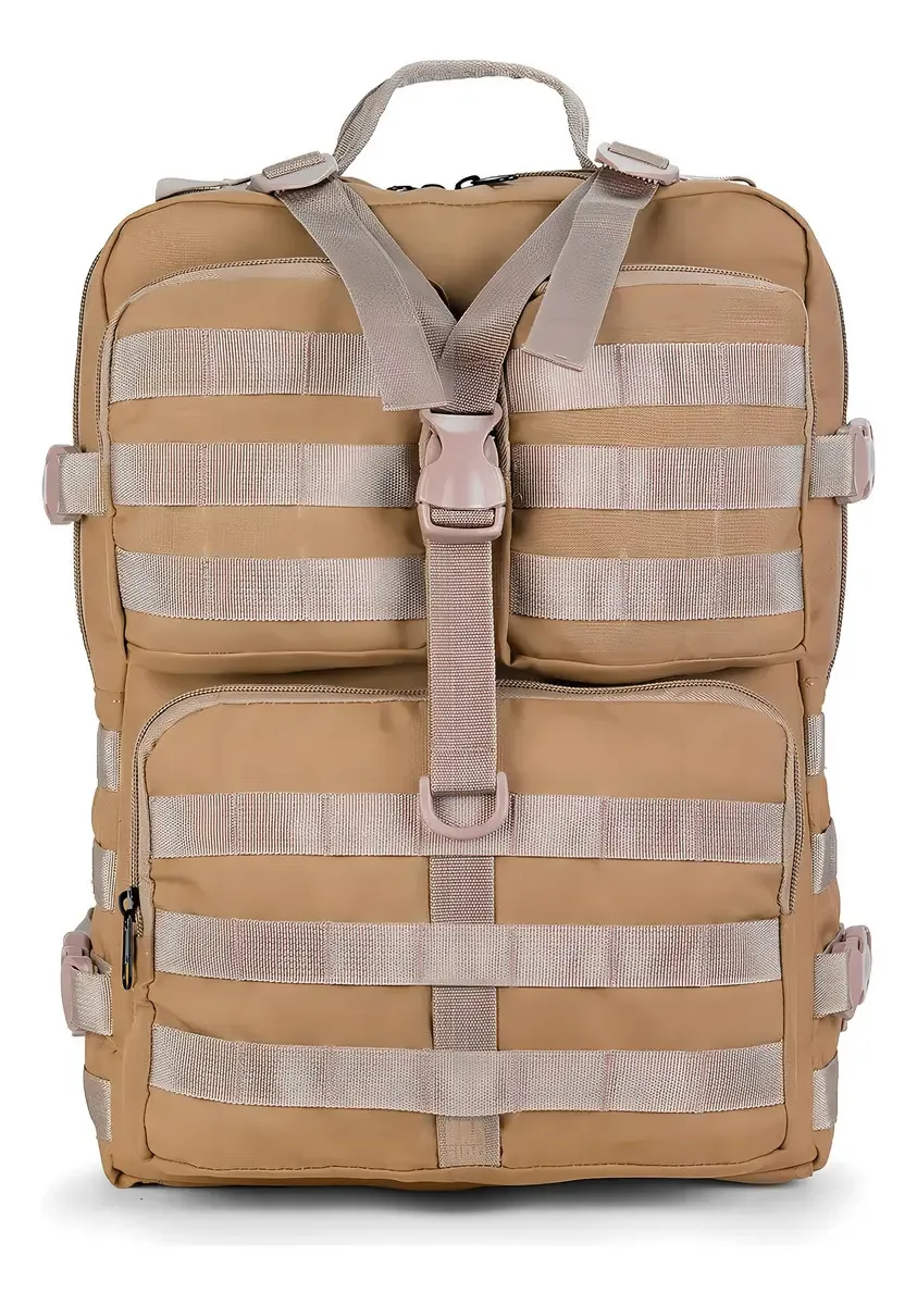 Mochila Tática Attack 30l Resgate Militaria Cor Coyote Desenho Do Tecido Lisa