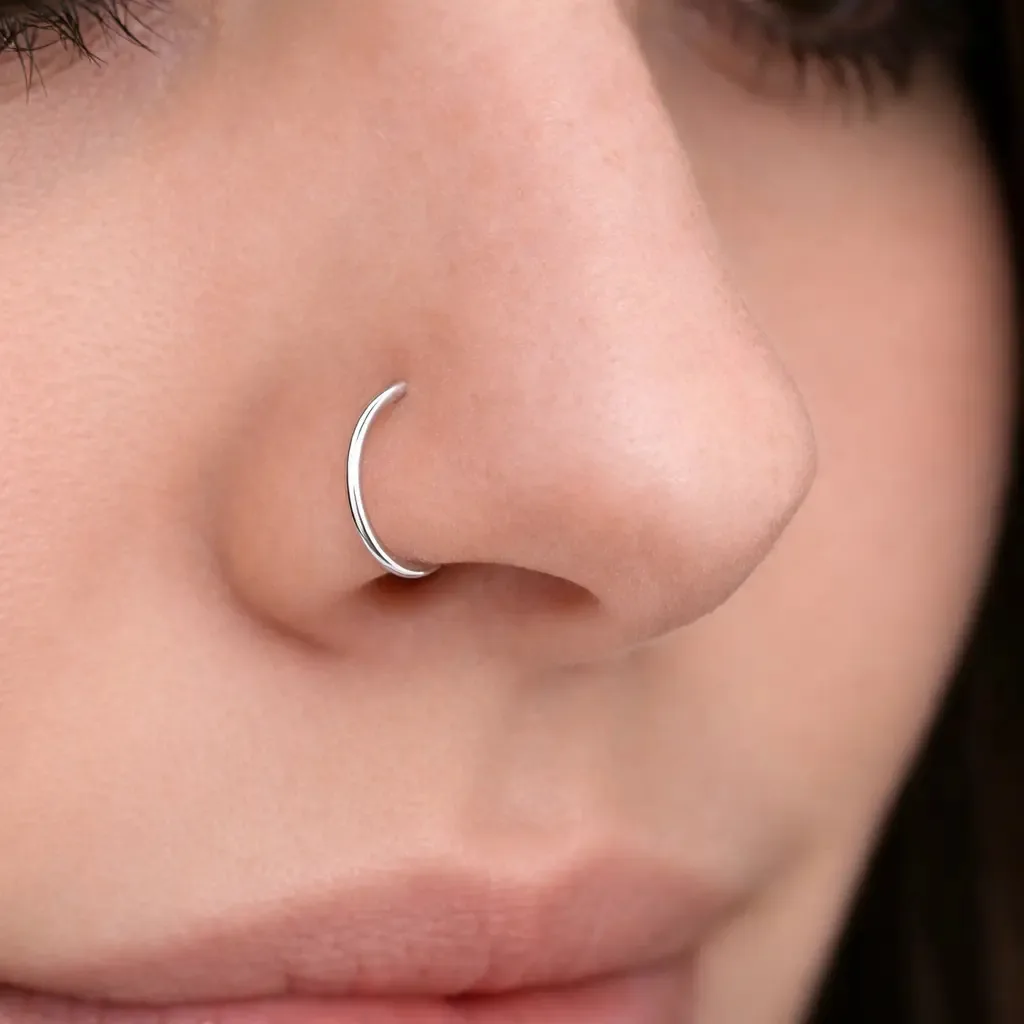Piercing Nariz Argola Lisa Prata 925