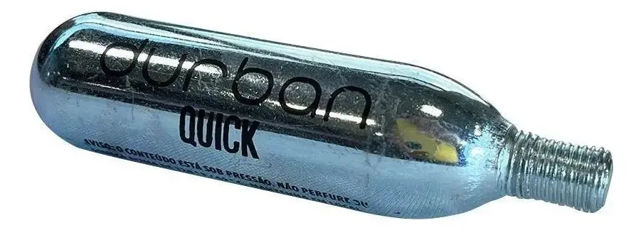 Cilindro De Co2 16g Quick Para Encher Pneu Bike Cor Prateado