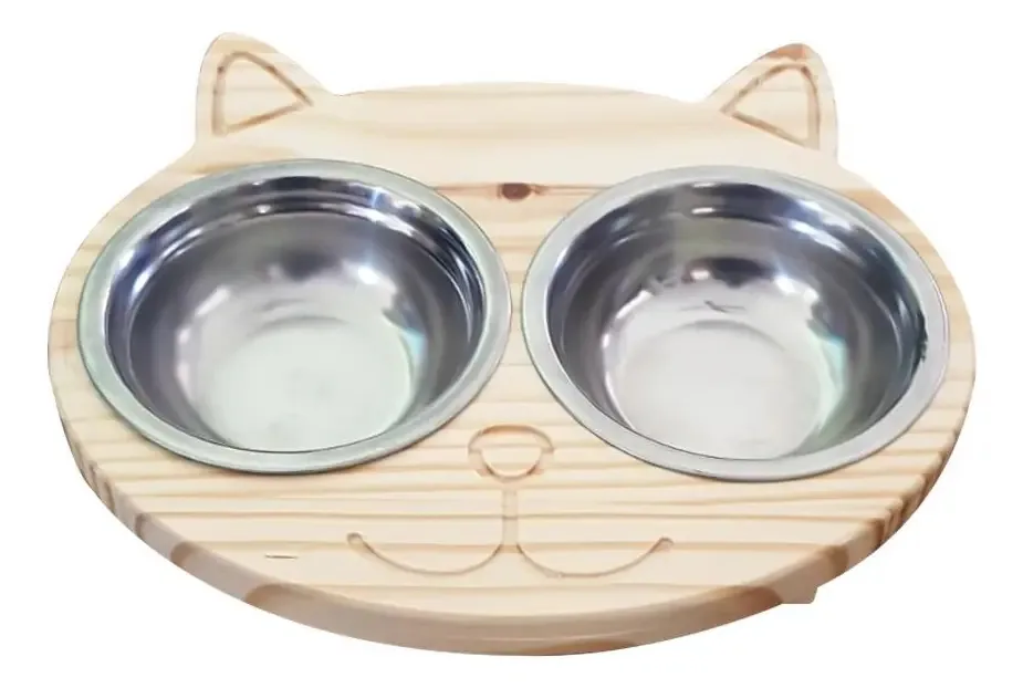 Comedouro Para Gatos Pet Água E Ração