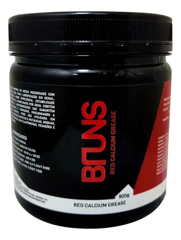 Graxa para Bicicleta Bruns Red Calcium, 900g