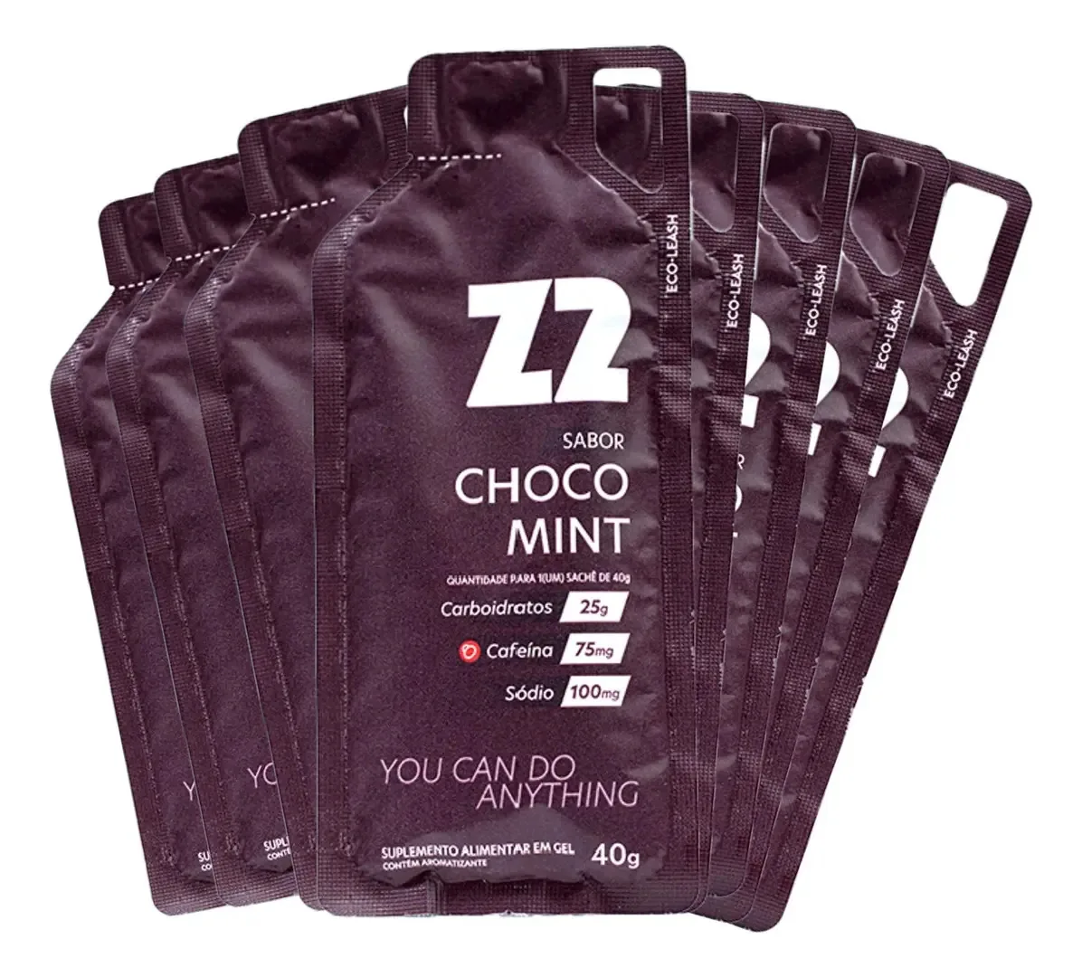 Z2 Energy Gel 10 Sachês 40g Sabor Choco Mint