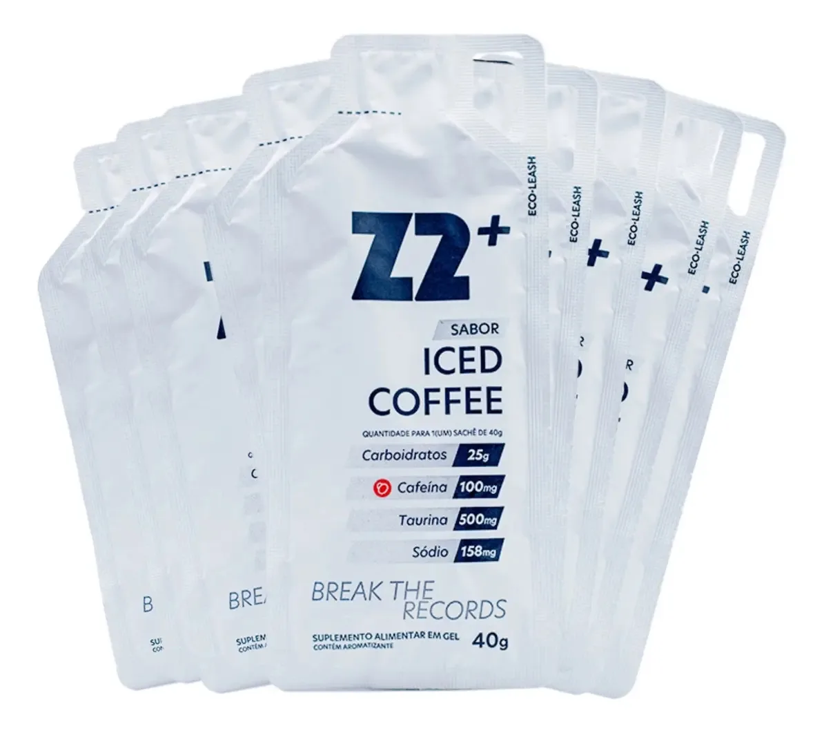 Z2 Energy Gel 10 Sachês 40g Sabor Iced Coffe