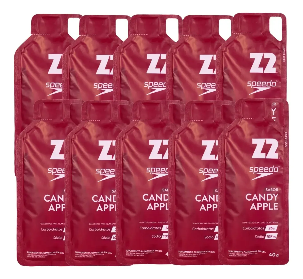 Z2 Energy Gel 10 Sachês 40g Sabor Candy Apple